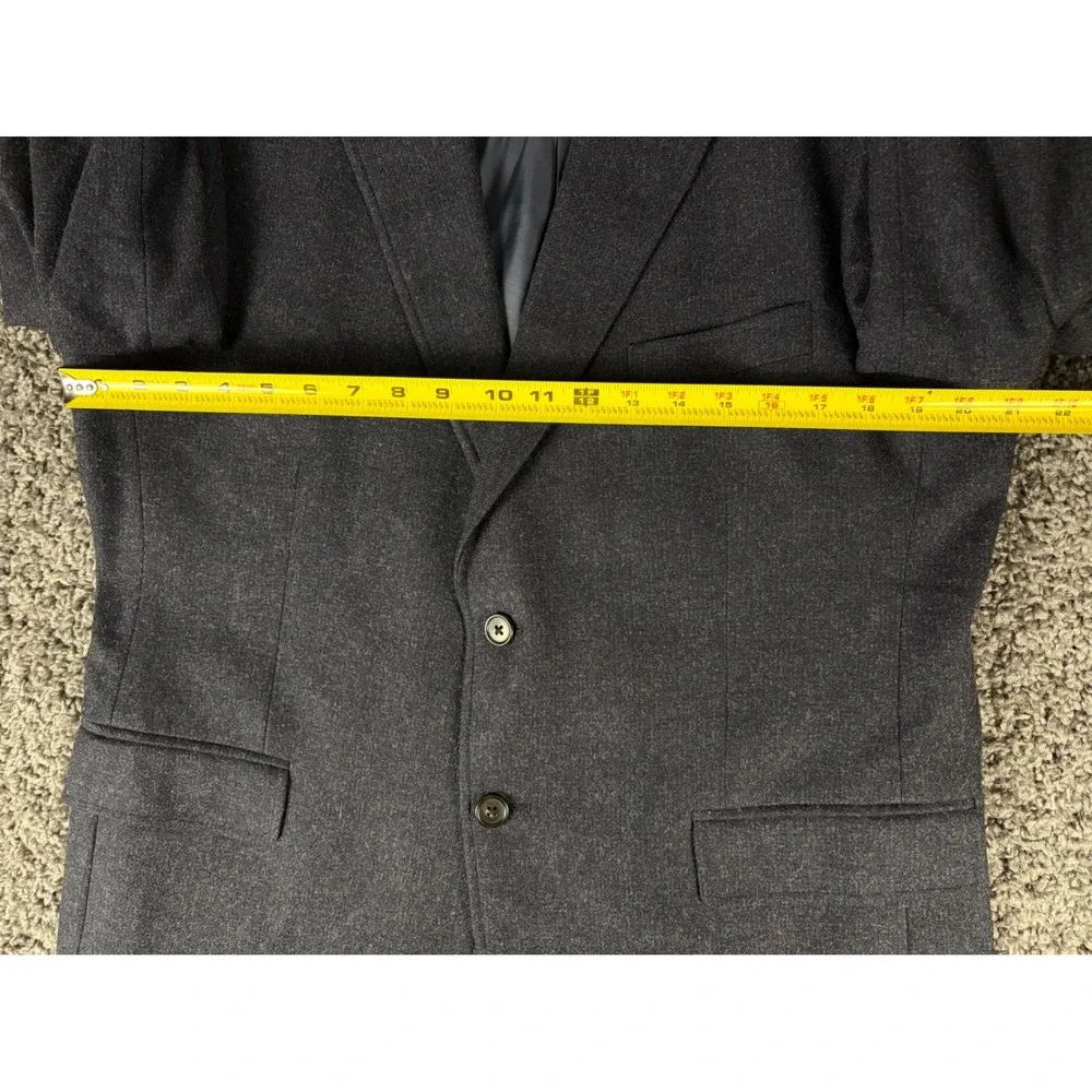 Brooks Brothers 1818 Madison Blazer 42S Charcoal Grey Wool Cashmere Moon England